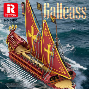 Reobrix 66105 Velero Flying Dutchman, Bloques de Construcción, Modelo de Juguete de Construcción, Plástico ABS Compatible con - Product Image 4