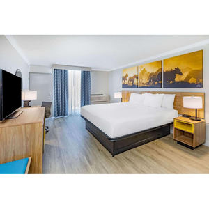 Современная мебель для гостиничных номеров от Wyndham, двуспальная кроватка, дизайн, холодильник, шкаф для курортов, деревянный материал - Product Image 5