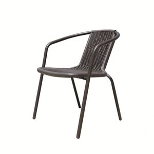 Moderno restaurante terraza muebles al por mayor de PVC al aire libre sillas de plástico con ratán y cuerda para uso en el parque - Product Image 5