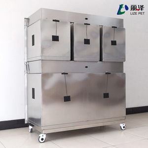 Lámpara calentada de acero inoxidable LIZE, jaula <span class=keywords><strong>veterinaria</strong></span> a la venta, casa transpirable para mascotas, Jaula de madera para conejos, jaulas para animales pequeños, 1 Uds. - Product Image 6