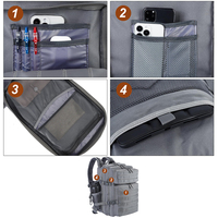 Mochila Táctica Trailpop Resistente de 48L, Fabricada en Poliéster 900D, con Múltiples Bolsillos, Ideal para Campismo, Supervivencia y Actividades al Aire Libre