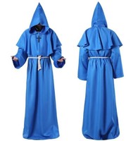 Tenues de prêtre les plus populaires de haute qualité Cape Capuche Moine Prêtre Robe Assistant Costume médiéval