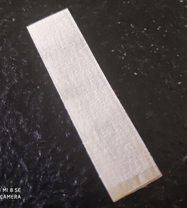 Custom Made Logo End Fold Dệt May Chính Dệt Cổ Tag Quần Áo Nhãn - Product Image 2