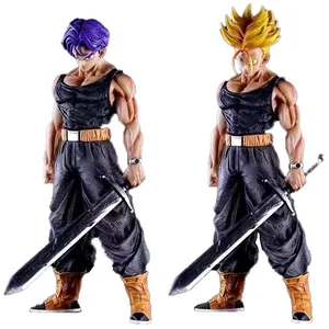 Figurine Dragon Balls Z Trunks de 30cm GK Super Saiyan Poupée LC Légende de Guild Wars Modèle Jouets Anime Torankusu Action Figure Statue