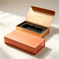 4. Boîte d'emballage en carton biodégradable Soft Touch pour ampoules, fermeture magnétique, logo personnalisé pour cosmétiques et soins de la peau