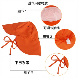 Baby Sun Hat Neck Protector Upf 50 Breathable Fisherman Hat For Boys Beach Sun Protection - Product Image 1