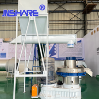 Machine à granulés de biomasse à matrice annulaire 2000 kg/h 132 kW certifiée CE, pelletiseur stable avec transmission par engrenages et moteur électrique