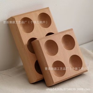 กล่องเก็บไข่ไม้บีชแบบแบ่งช่อง กล่องเก็บอาหารรักษาความสดสำหรับห้องครัว - Product Image 3