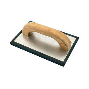 Truelle à plâtre en caoutchouc EVA haute densité avec manche en bois, éponge à béton, flotteur à carrelage, truelle à jointoiement, truelle en aluminium - Product Image 2