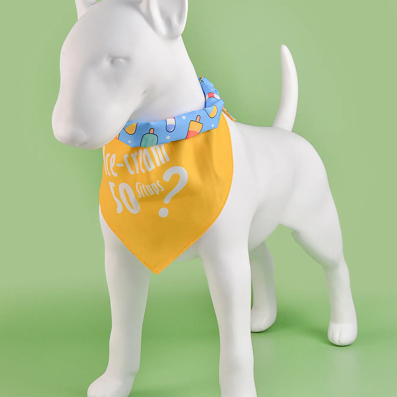 MIDEPET Hot Arrives Summer Design Furry Kids Birthday Gift Low MOQ Designerアジャスタブルトライアングルポリエステルペットスカーフ犬バナナ