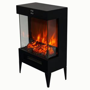 Cheminée électrique réaliste à flamme à <span class=keywords><strong>trois</strong></span> côtés de 17 pouces 1500W Installation facile de l'armoire à domicile pour la décoration de salon - Product Image 4