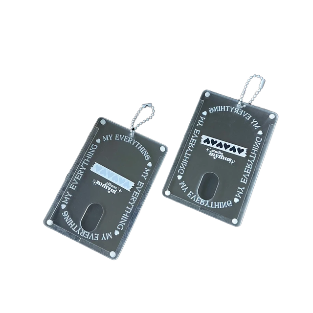 Clear Acrylic Anime Fashionable DIY Photocard Holder UV Printed Digital Photo Keychain Customized Color Promotional