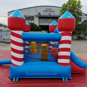 Castillo inflable comercial para niños, mini brincolín interior con tobogán. - Product Image 2