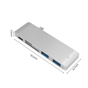 Nhà máy tùy chỉnh đa Giao diện SD/TF USB3.0 5Gbps tốc độ cao 5 cổng Loại C USB Docking Station - Product Image 6