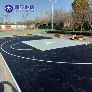 Superficie para Cancha de Baloncesto al Aire Libre de 20x20 Pies, para Patio Trasero, con Baldosas Modulares Encajables para Canchas Deportivas - Product Image 2