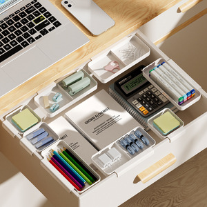 Office Organizer Rectangle Wall Mounted Type <b>Drawer</b> Storage Box For Stationery And Kitchen Tools Patented Design - Product Image 2