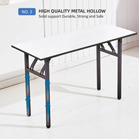 Meubles commerciaux Table de banquet pliante en bois massif durable en contreplaqué pour hôtel Salle à manger Événements de fête Mariage