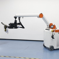Équipement de soudage laser à fibre robotisé mobile, soudeuse laser de précision pour la réparation de moules métalliques, pour l'acier inoxydable et l'aluminium