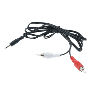 แจ็กเก็ตพีวีซีสีแดงสีขาว480P สำหรับเกมคอมพิวเตอร์ความยาวตามสั่ง1.5ม. 3.5มม. ถึง2สายสัญญาณเสียง <span class=keywords><strong>RCA</strong></span> - Product Image 1