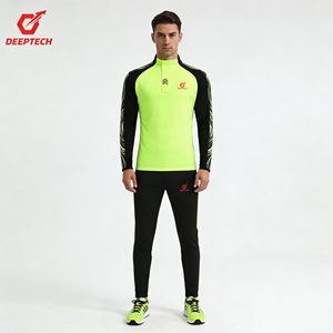 人気販売中 カスタムメンズサッカーウェアセット 高品質 通気性 トレーニングサッカージャージ セミジッパー付き チーム・学校用 - Product Image 3