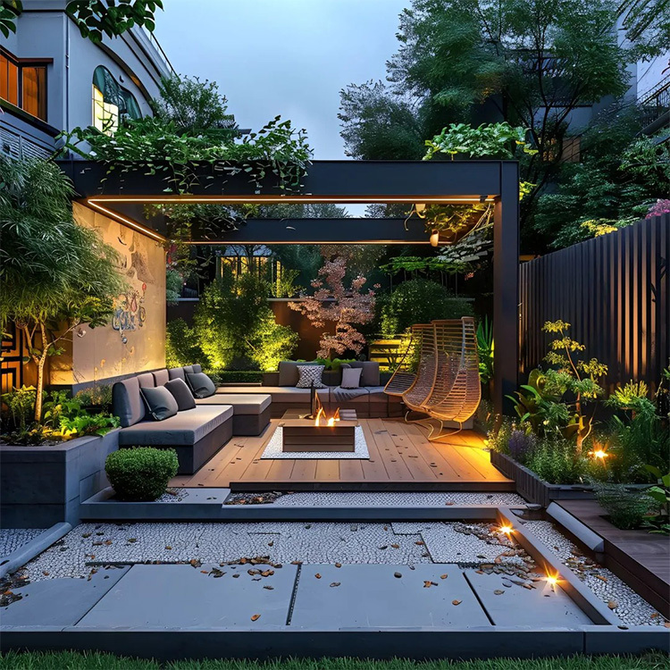 Maplemiles LED Light Waterproof Louver Garden