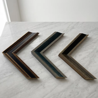 Cadre en bois MDF W50 H35mm 3 couleurs, moulure de cadre photo exquise et grandiose, fabriquée à la main, pour peintures à l'huile maîtresses, décoration intérieure, OEM