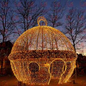 Luces de decoración de Navidad Led Pasillo de Navidad Arco redondo Luces de paisaje a prueba de agua - Product Image 3