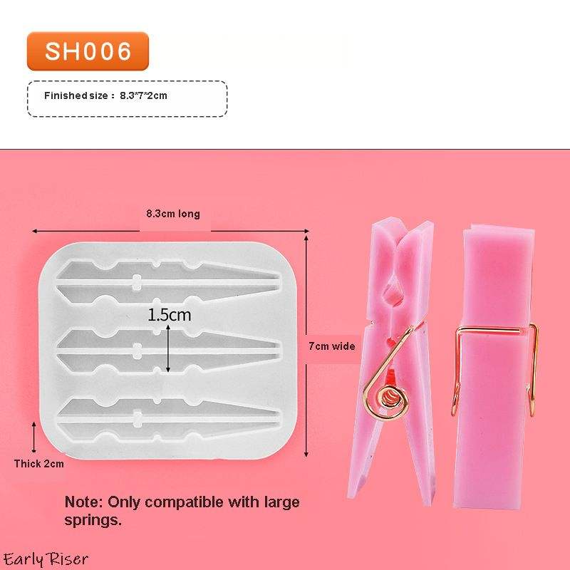 SH006 Moule en silicone à pince - Grand