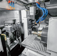 Tour CNC à double broche horizontale à banc incliné de type DAS High Precision DS 32Z-D avec système numérique