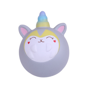Cartoon Unicorn Mini Hamster Slow <b>Rebound</b> Stress Relief Toy TPE Material For Kids Age 5 To 7 Years Unisex Fidget Toy - Product Image 1
