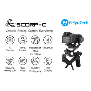FeiyuTech Feiyu SCORP-C Gimbal de Cámara de Mano de 3 Ejes con Capacidad de Carga de 2.5 kg para Cámaras sin Espejo - Product Image 4