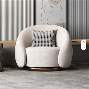Sofá Giratorio de Tela para Sala de Estar, Dormitorio, Balcón, Sillón de Descanso para el Hogar - Product Image 3