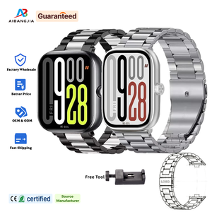 Correa de Reloj Inteligente de Acero Inoxidable de Lujo para Redmi Watch 6 <span class=keywords><strong>5</strong></span>, Correa para <span class=keywords><strong>Xiaomi</strong></span> <span class=keywords><strong>Smart</strong></span> <span class=keywords><strong>Band</strong></span> 10 9 Pro - Product Image 1