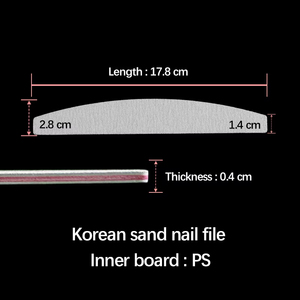 Custom <b>Nail</b> <b>File</b> 100 180 80 80 Grit Double Sided Emery Board for <b>Nail</b> Art Tools - Product Image 2