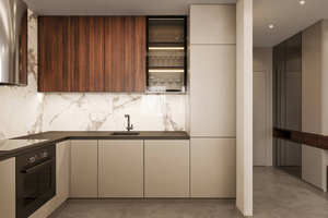 Muebles de Cocina Americanos Personalizados, Diseño Gratuito, Juego de Gabinetes de Cocina de Madera Maciza - Product Image 4