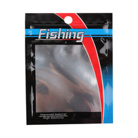 Pochette à fermeture éclair refermable laminée en feuille imprimée personnalisée sac de leurre pour aliments poissons emballage en plastique souple étanche à l'humidité sacs à appâts personnalisés