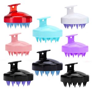 Silicone Dandruff Brush Hair Growth Brush Head Scrubber Hair Scalp Massager <b>Shampoo</b> Brush - Product Image 4