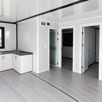Maison conteneur mobile préfabriquée en acier, mini-maison pour bureau et boutique portables