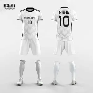 HOSTARON Alta calidad Retro Falcao Genérico en blanco Kit completo Club de fútbol Crear lote de camisetas de fútbol Uniforme para imprimir