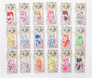 Protetores de Unhas para Gatos Anti-Risco, Capas Macias para Garras de Gato, Controle de Patas, Capas Coloridas para Cuidado das Unhas de Gato com Cola - Product Image 5