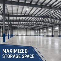 Gudang Logistik Baja Industri Bentangan Lebar dengan Sistem Pemuatan Multi-Dock Terintegrasi