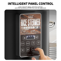 WINNERS Cuiseur à riz électrique commercial en acier inoxydable de grande capacité 45l 220v & chauffe-plats Cuiseur à riz pour restaurant asiatique