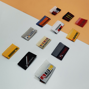 Etiquetas de marca de buena calidad para ropa, etiquetas de nombre para ropa, logotipo de marca tejido, etiqueta principal de ropa, Etiquetas tejidas de tela de costura - Product Image 1