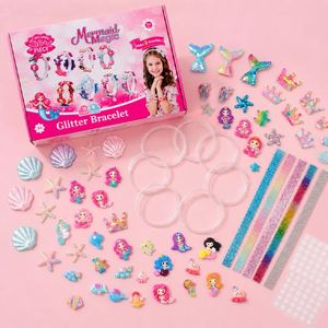 Deluxe Kids Boutique Headband Craft Kit DIY Hair <b>Bows</b> Pins Ribbons Gems Hearts Stars Holiday <b>Gift</b> Retail Supply - Product Image 3