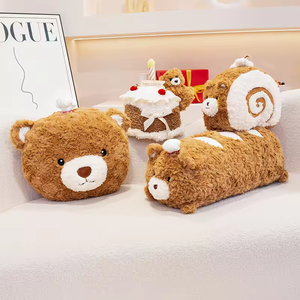 Cuscino Orsetto Cartone Animato All'ingrosso, Orsetto Chef <span class=keywords><strong>Torta</strong></span> di Compleanno, Orsetto Pane Imbottito per Snack e Decorazioni - Product Image 2