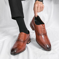 Chaussures habillées décontractées en PU à enfiler pour hommes, confortables, pour jeunes, idéales pour les mariages, collection Printemps/Été 2026 – Nouveauté à prix abordable