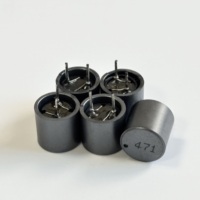 Inducteur de ferrite à courant élevé Bobine d'arrêt personnalisée Type radial Composant magnétique de puissance à trois broches