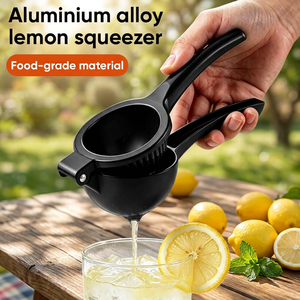Food-Grade Aluminum Lemon Squeezer Manual Citrus Press Juicer, Easy-Clean <b>Kitchen</b> <b>Gadget</b> for Home & Commercial Use - Product Image 1