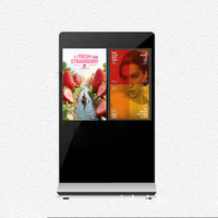 Totem Pubblicitario LCD per Marketing di Affiliazione, Display Pubblicitario Esterno Capacitivo Impermeabile, Lettore Totem da 6mm SDK 1 Anno di Garanzia