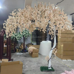 BL-AP16 Albero di Fiori in Acciaio Personalizzato, <span class=keywords><strong>Alberi</strong></span> di Ciliegio Artificiali Grandi Bianchi Rosa Verde Chiaro per Decorazioni Matrimoniali - Product Image 3